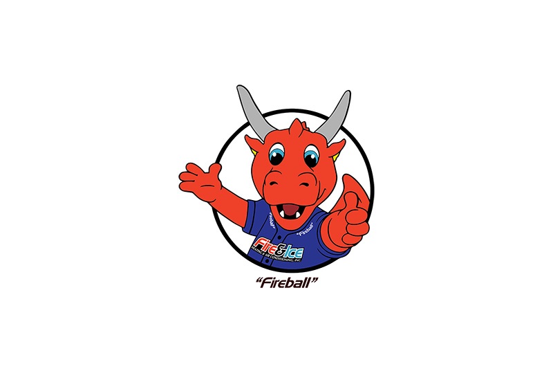 Meet Fireball: The Official Mascot of Fire & Ice